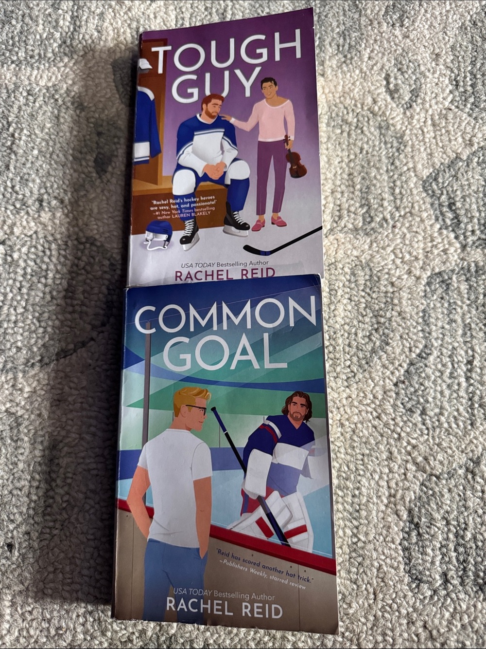 "Tough Guy" & "Common Goal" Paperback Book Set - Purple/Blue Covers